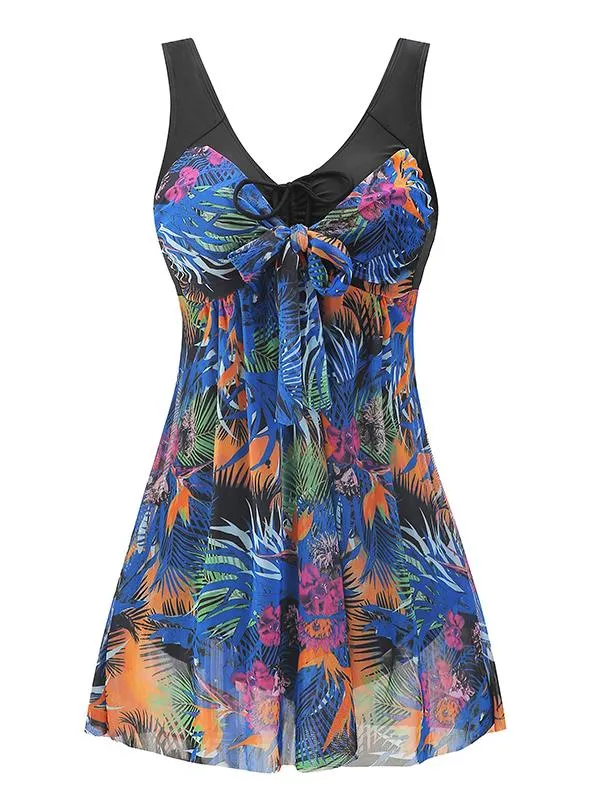 Women's Plus Size Modest Swimwear Bathing Suits Swimdress